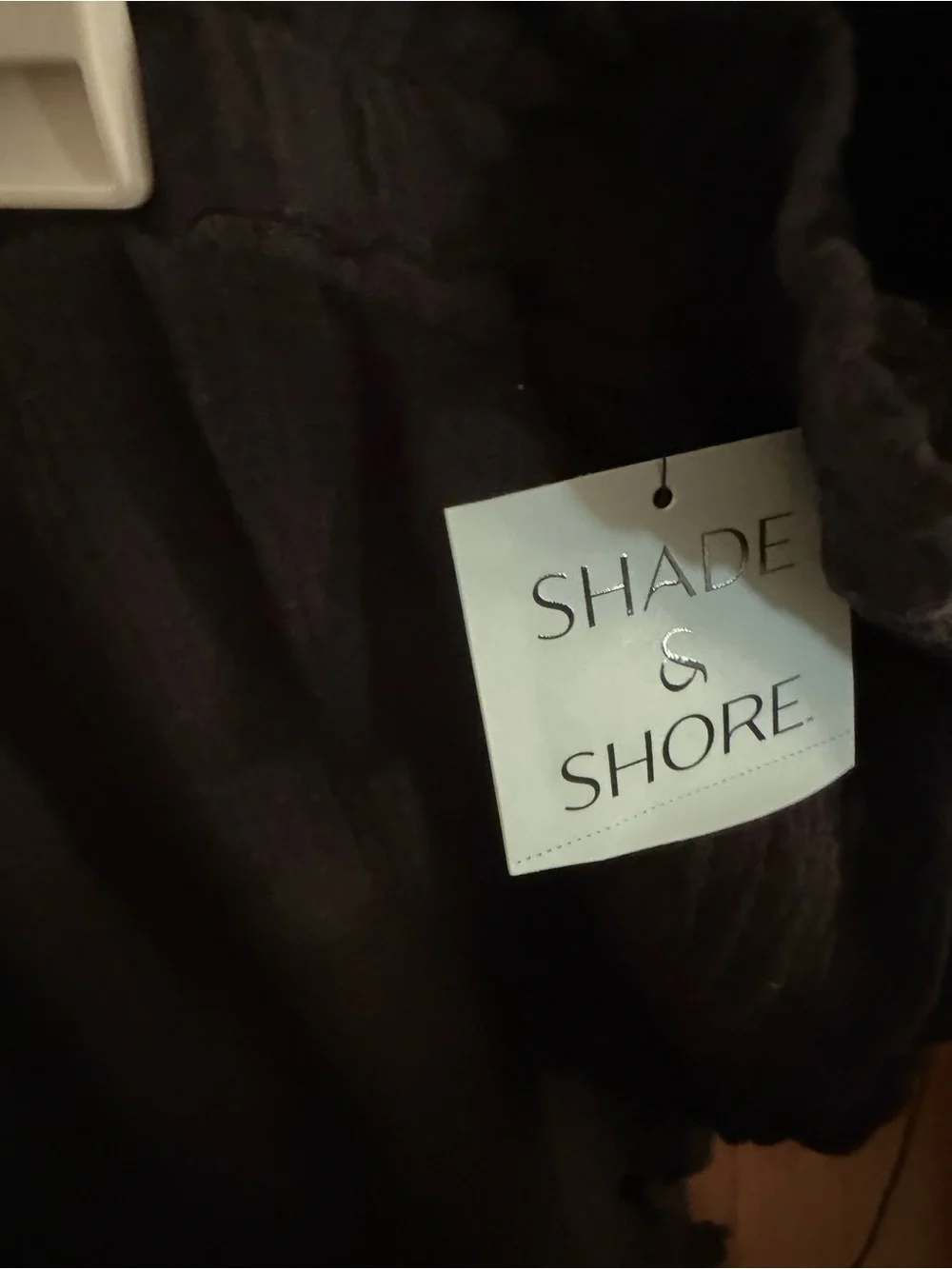 Shade & Shore Black Relaxed Wide-Leg Pants